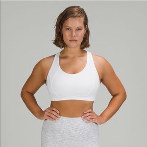 White Lululemon Free To Be Elevated Bra (DD/E)